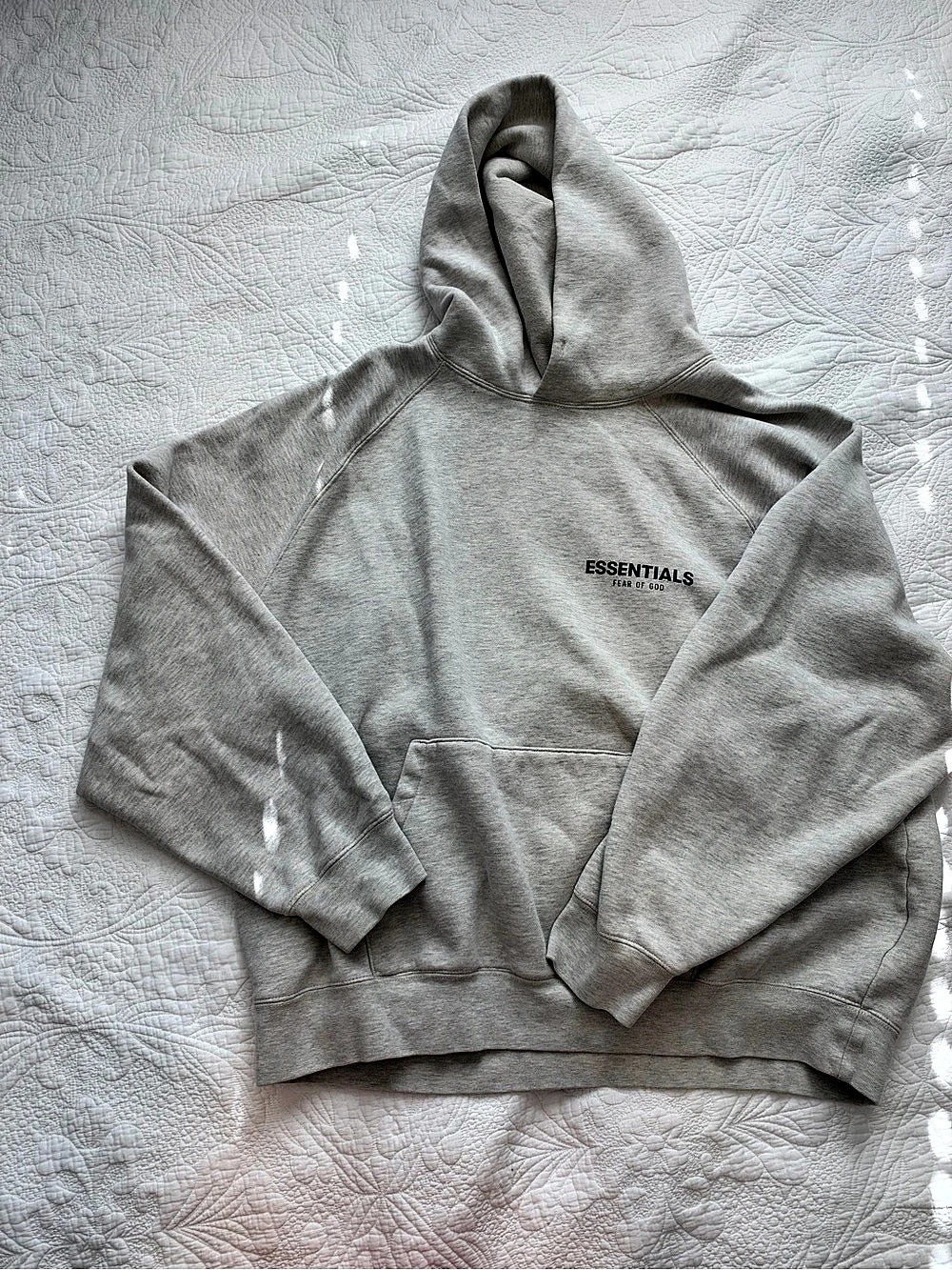 Fear of God Essentials Pullover Hoodie Gray XL